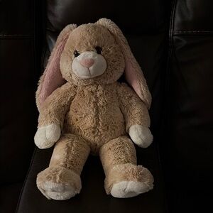 Build-A-Bear Adorable 17” Tan Plush Bunny with pink nose